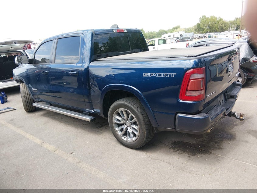 Vin: 1c6srfjt6ln178486, lot: 46113050, ram 1500 laramie  4x4 5'7 box 20203