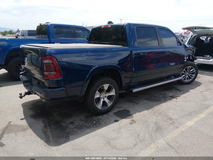 Vin: 1c6srfjt6ln178486, lot: 46113050, ram 1500 laramie  4x4 5'7 box 20204