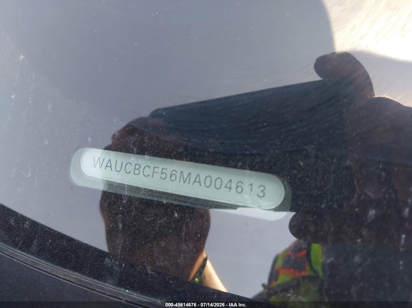 2021 Audi A5 Sportback Premium Plus 40 Tfsi Quattro S Tronic VIN: WAUCBCF56MA004613 Lot: 45614676