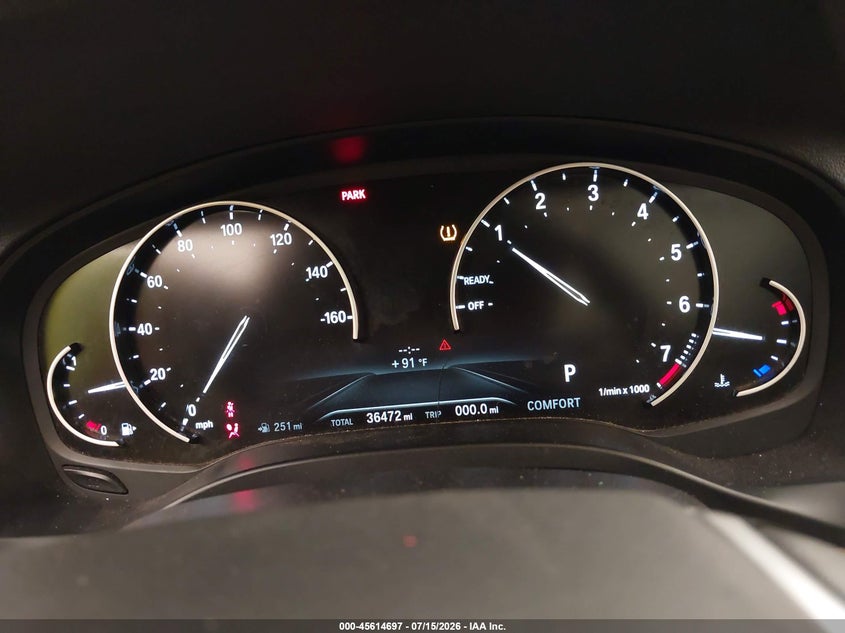 2020 BMW X3 xDrive30I VIN: 5UXTY5C00L9C38964 Lot: 45614697