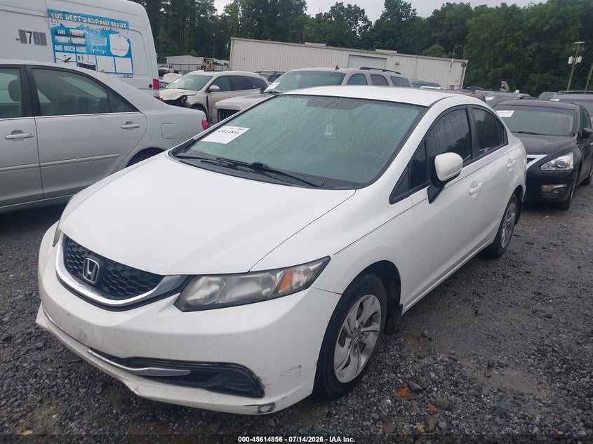 2015 Honda Civic, Right Front, IAAI, VIN 19XFB2E5XFE049582 — photo 2