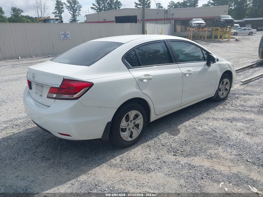 2015 HONDA CIVIC SEDAN 1.8L I-4 VVT, 143HP