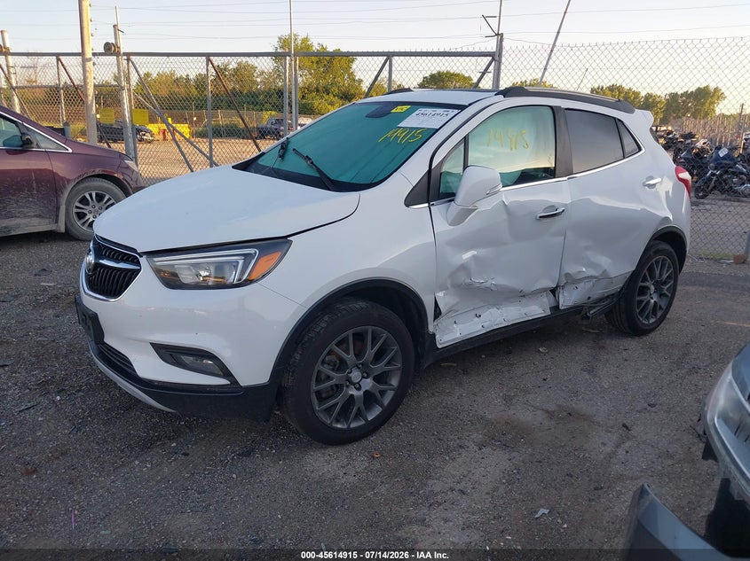 Vin: kl4cj2sb3jb692873, lot: 46113365, buick encore sport touring 20182