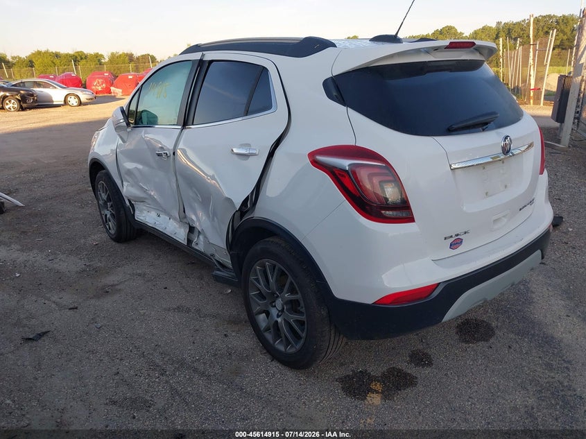 Vin: kl4cj2sb3jb692873, lot: 46113365, buick encore sport touring 20183