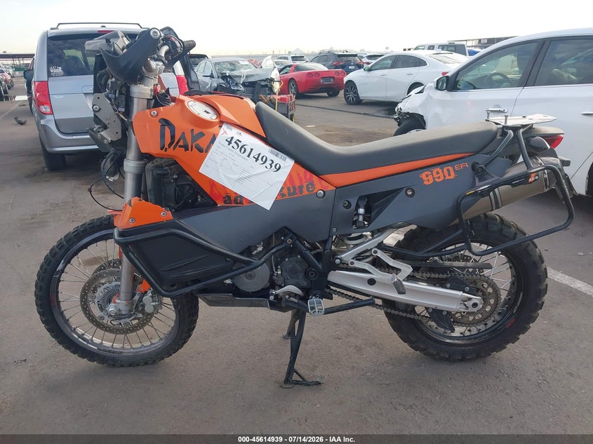 2007 Ktm 950 Adventure VIN: VBKVA44007M932009 Lot: 45614939