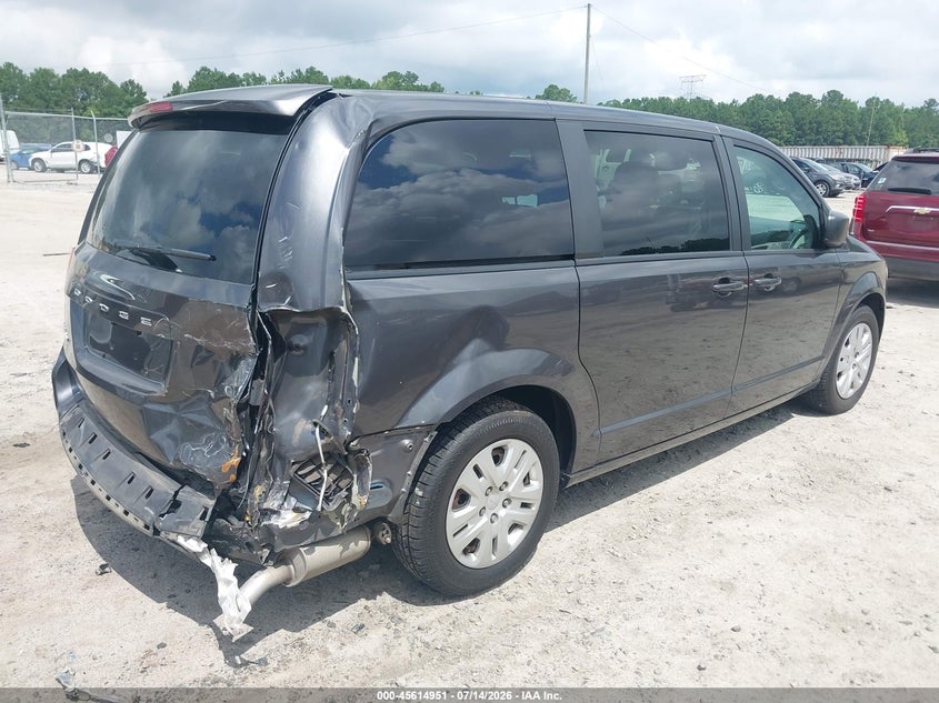 Vin: 2c4rdgbg9jr323999, lot: 46113401, dodge grand caravan se 20184