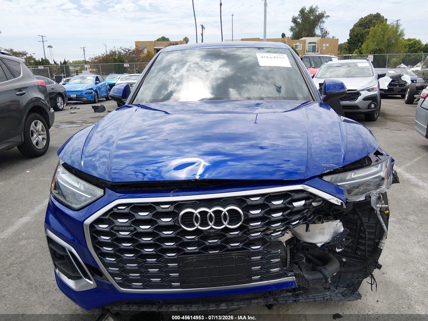 2021 Audi Q5 Sportback Premium Plus 45 Tfsi Quattro S Tronic VIN: WA15AAFY2M2074773 Lot: 45614953