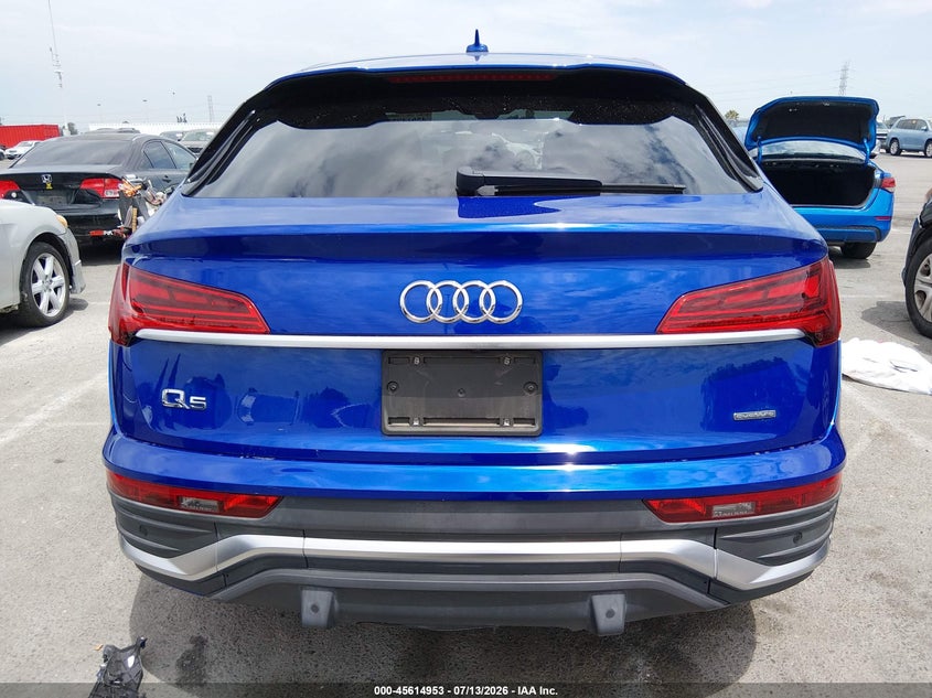 2021 Audi Q5 Sportback Premium Plus 45 Tfsi Quattro S Tronic VIN: WA15AAFY2M2074773 Lot: 45614953
