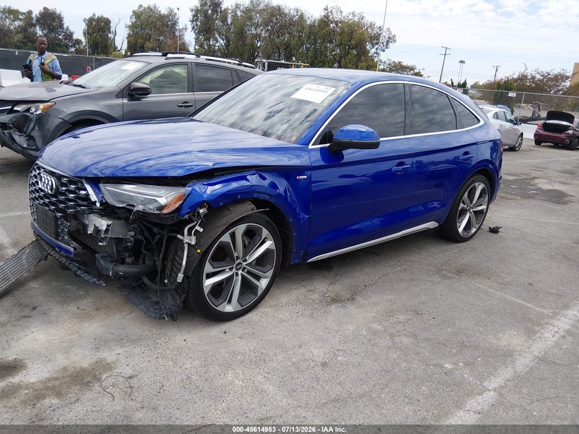 Vin: wa15aafy2m2074773, lot: 46113403, audi q5 sportback premium plus 45 tfsi quattro s tronic 20212
