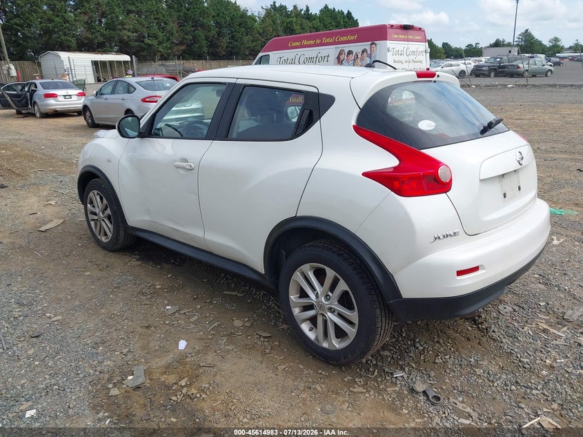 Vin: jn8af5mr7dt211682, lot: 46113432, nissan juke s 20133