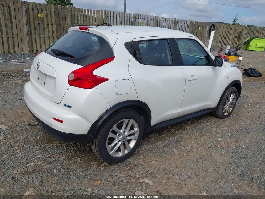 Vin: jn8af5mr7dt211682, lot: 46113432, nissan juke s 20134