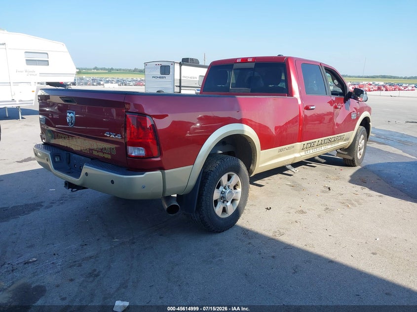 Vin: 3d7ut2cl4bg583378, lot: 46113449, ram ram 2500 laramie longhorn 20114