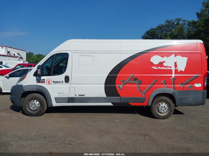 2018 Ram Promaster 3500 Cargo Van High Roof 159 Wb Ext VIN: 3C6URVJG5JE101308 Lot: 45615005