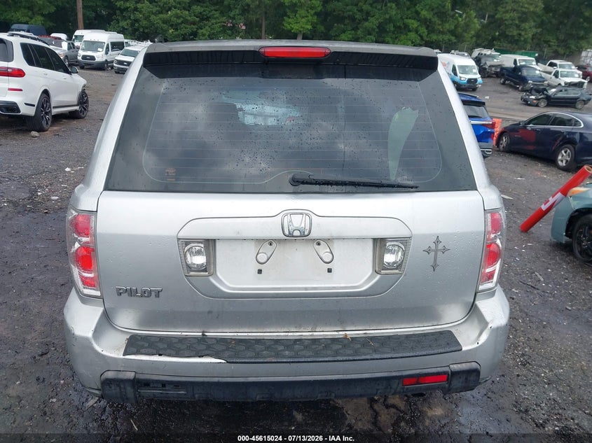 2007 Honda Pilot Lx VIN: 5FNYF28107B038396 Lot: 45615024