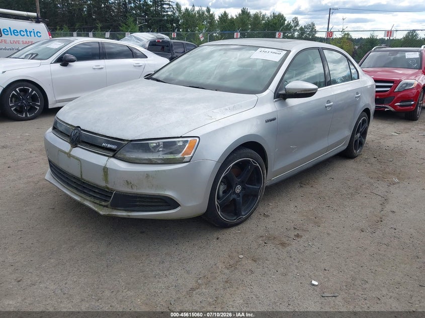2014 Volkswagen Jetta Hybrid Sel 3VW637AJ6EM332365 photo 1