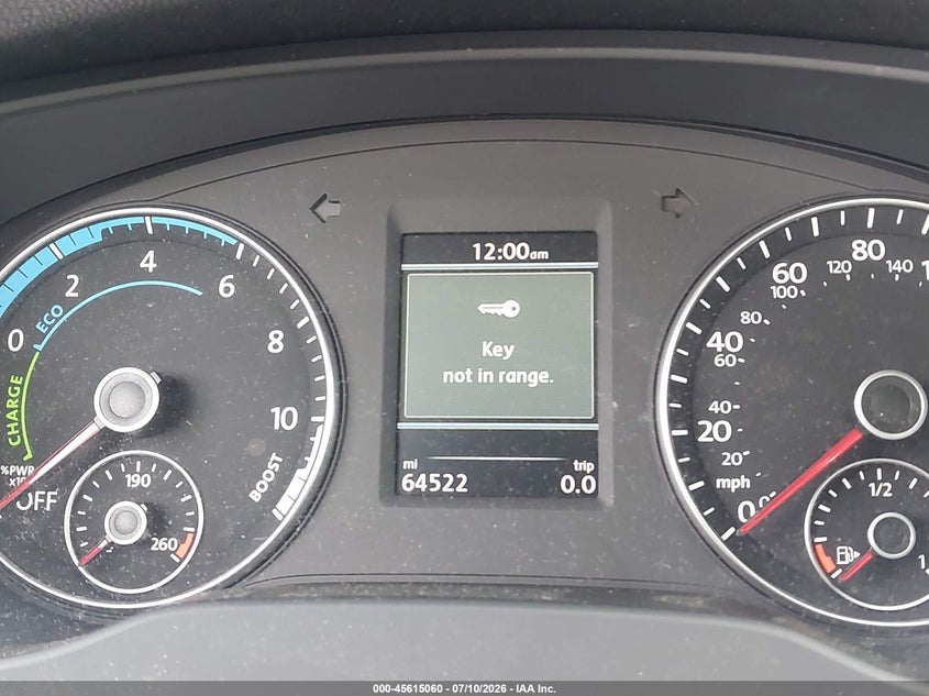 2014 Volkswagen Jetta Hybrid Sel VIN: 3VW637AJ6EM332365 Lot: 45615060