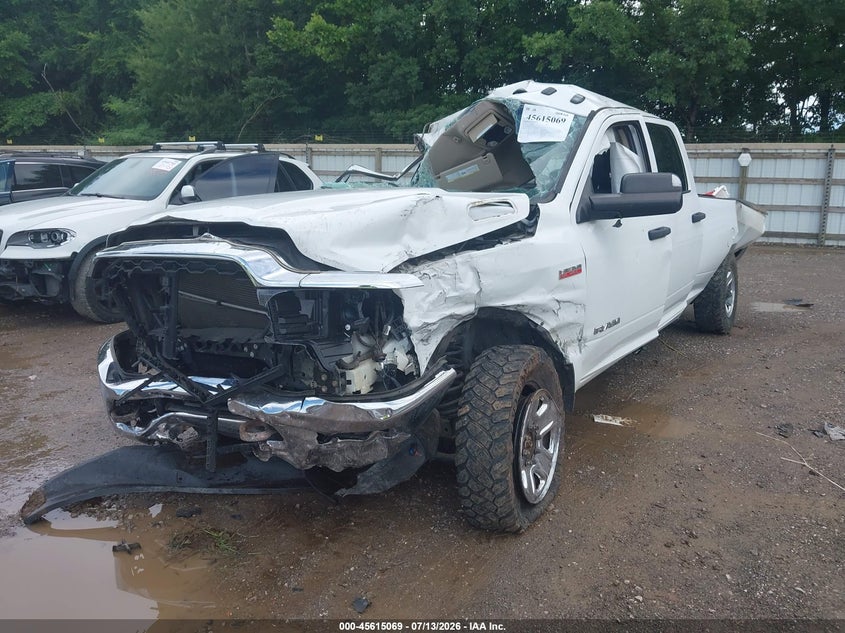 Vin: 3c6ur5hj2kg721329, lot: 46113519, ram 2500 tradesman  4x4 8' box 20192