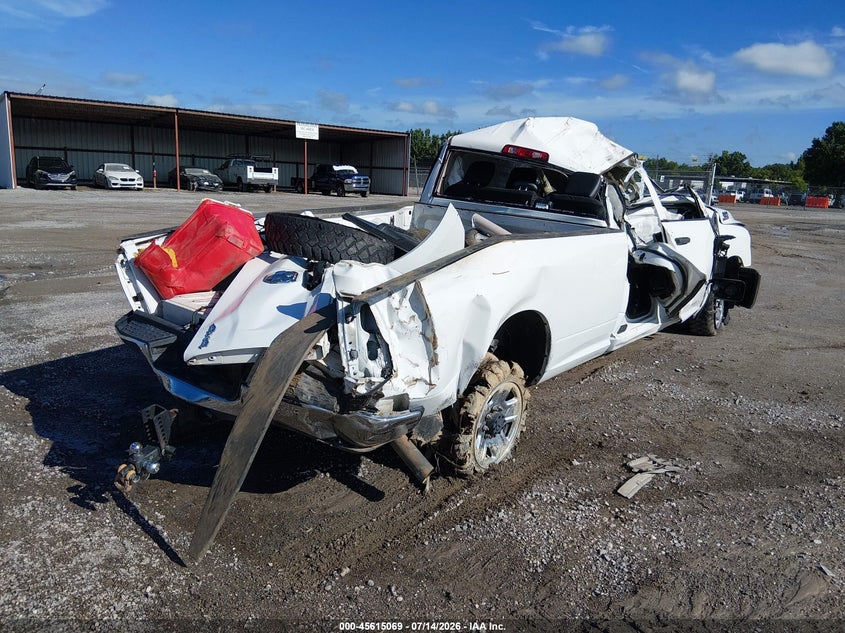 Vin: 3c6ur5hj2kg721329, lot: 46113519, ram 2500 tradesman  4x4 8' box 20194
