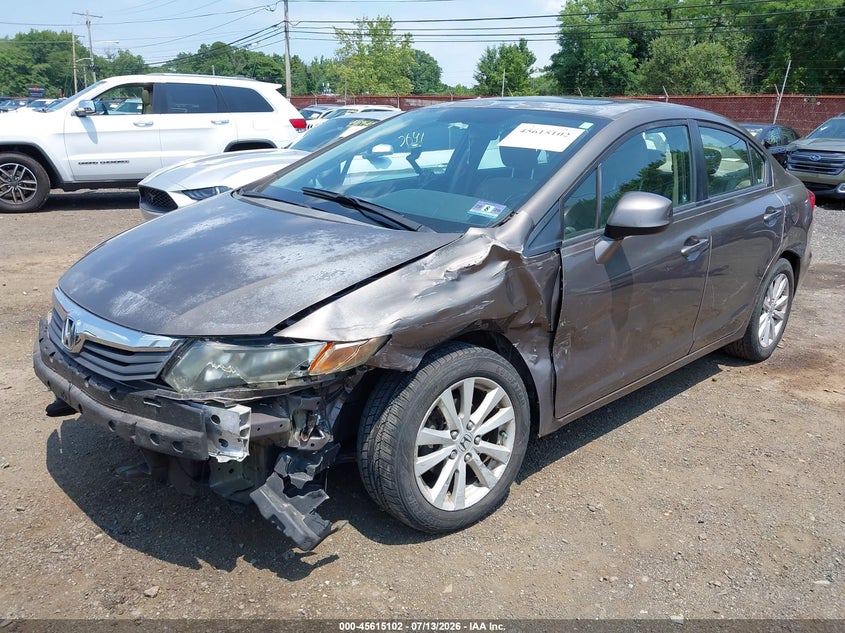 2012 Honda Civic Ex-L VIN: 2HGFB2F92CH543955 Lot: 45615102