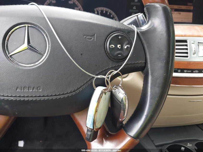 2007 Mercedes-Benz S 550 VIN: WDDNG71X07A031314 Lot: 45615135