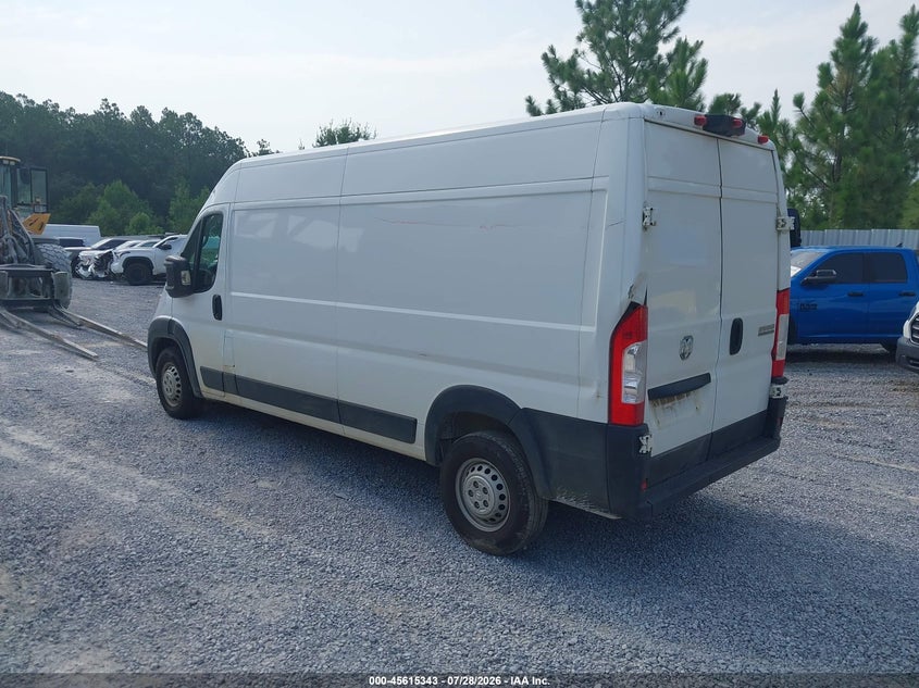 Vin: 3c6lrvdg3pe593921, lot: 46113793, ram promaster 2500 high roof 159 wb 20233