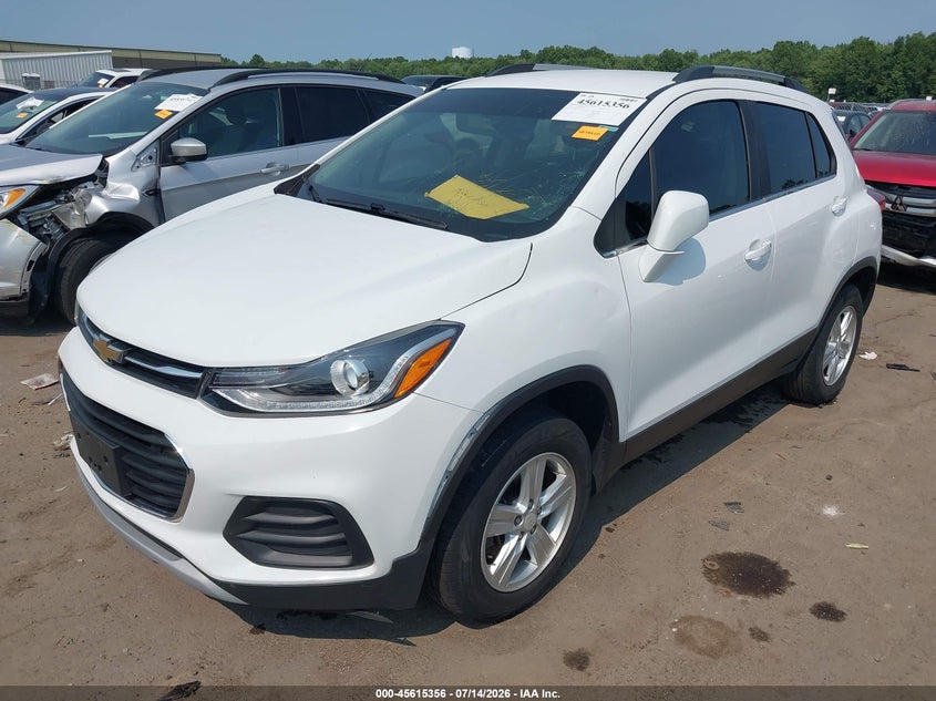 2020 Chevrolet Trax, Hail, IAAI, VIN 3GNCJPSB7LL214354 — photo 2