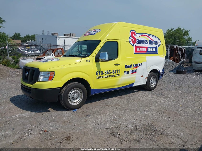 Vin: 1n6bf0ly2mn803763, lot: 46113869, nissan nv cargo nv2500 hd s high roof v6 20212