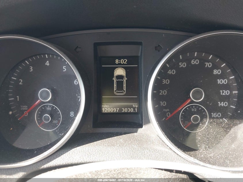 2012 Volkswagen Golf VIN: LOT-1-45615482 Lot: 45615482