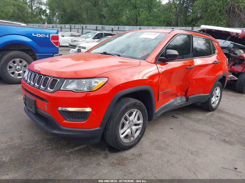 2018 Jeep Compass, Оба бока, IAAI, VIN 3C4NJDAB6JT126846 — фото 2