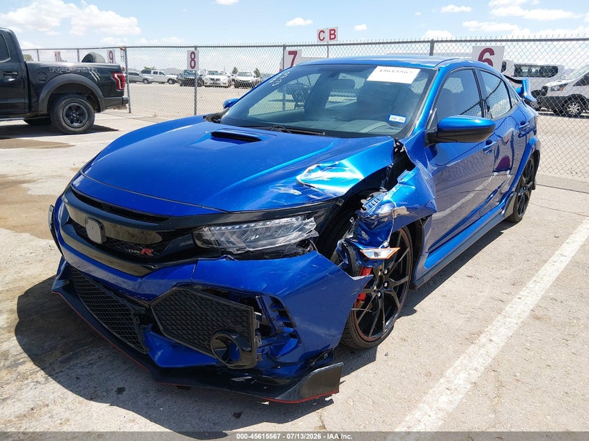 Vin: shhfk8g76ku205069, lot: 46114018, honda civic type r touring 20192