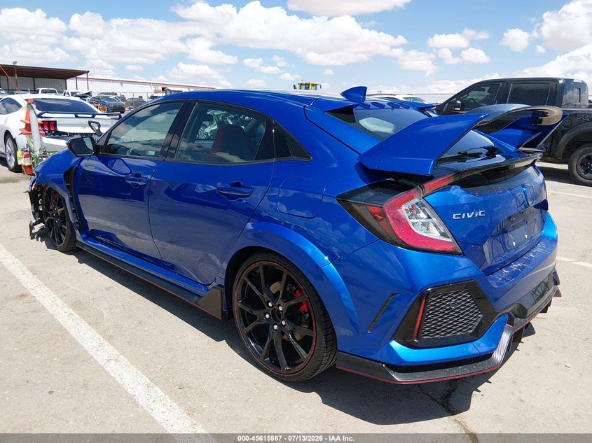 Vin: shhfk8g76ku205069, lot: 46114018, honda civic type r touring 20193