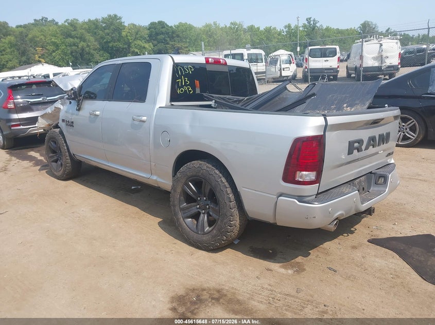 Vin: 1c6rr7mt6js291093, lot: 46114098, ram 1500 sport 20183