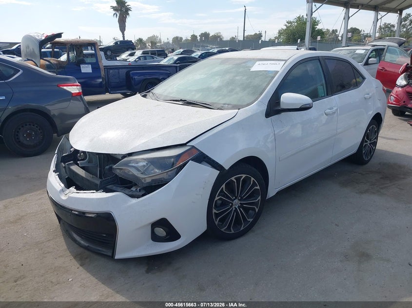 2016 Toyota Corolla, Front End, IAAI, VIN 5YFBURHE1GP534805 — photo 2