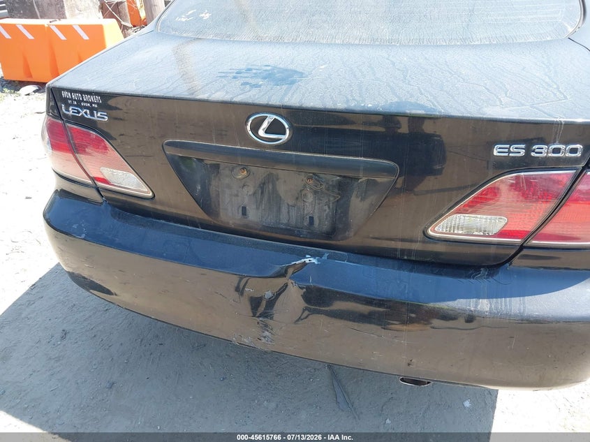 LEXUS ES 300 2002 VIN JTHBF30GX25019035