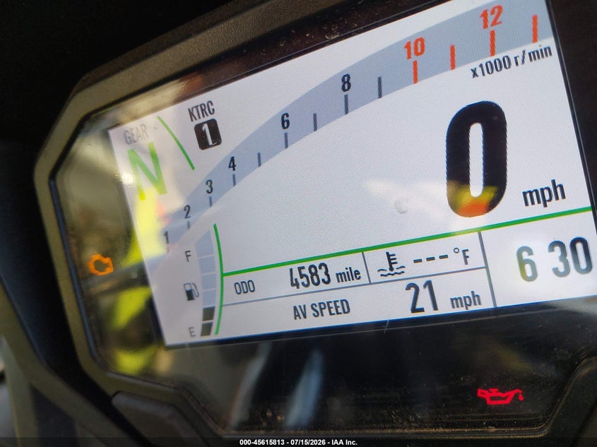 2025 Kawasaki Ex650 P VIN: ML5EXEP15SDAF5853 Lot: 45615813
