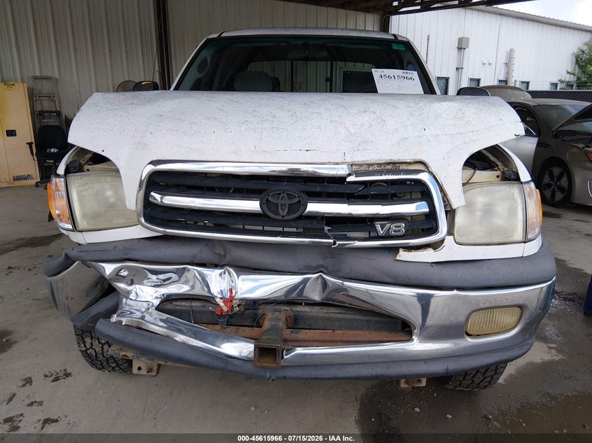 2000 Toyota Tundra Sr5 V8 VIN: 5TBRT3418YS090020 Lot: 45615966