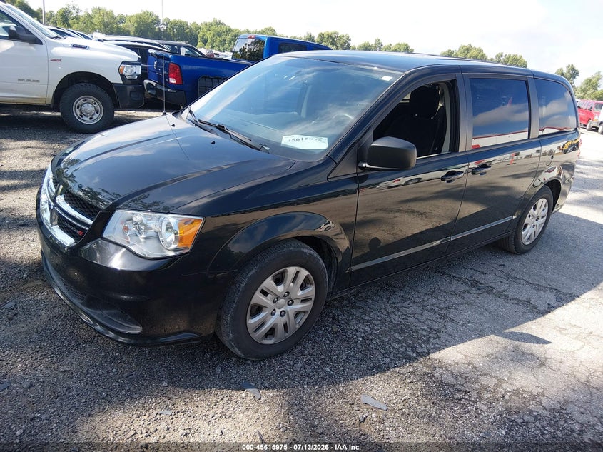 Vin: 2c4rdgbg0jr255608, lot: 46114425, dodge grand caravan se 20182
