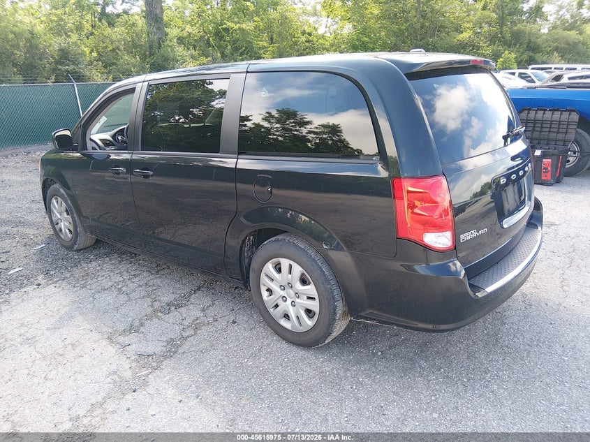 Vin: 2c4rdgbg0jr255608, lot: 46114425, dodge grand caravan se 20183