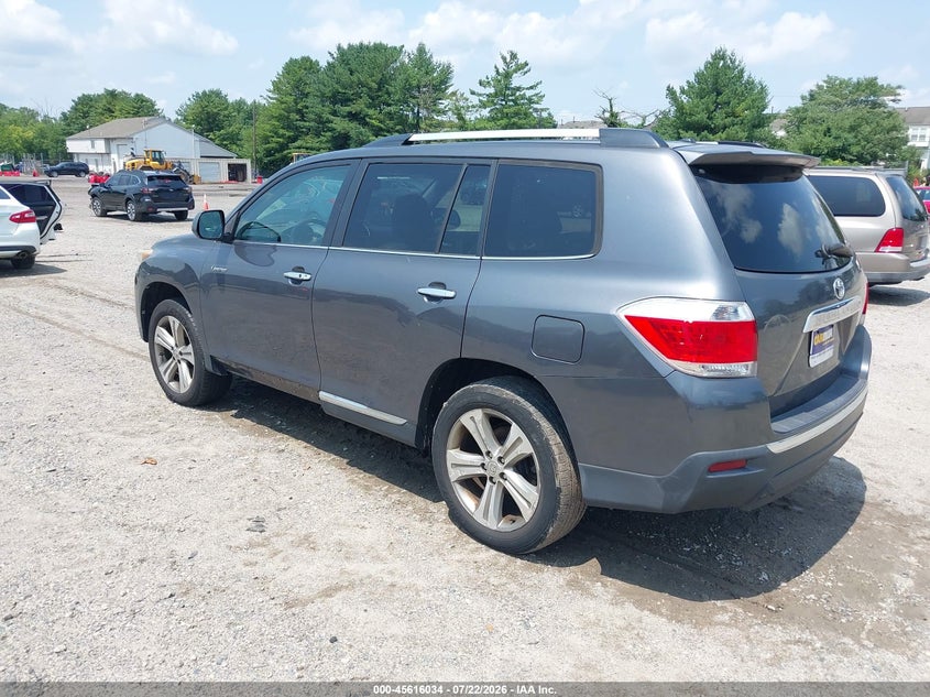 Vin: 5tdyk3eh2bs047284, lot: 46114484, toyota highlander limited v6 20113