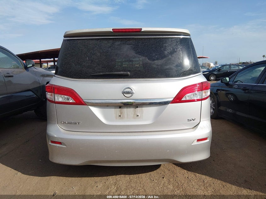 2015 Nissan Quest Platinum/S/Sl/Sv VIN: JN8AE2KP6F9126710 Lot: 45616408