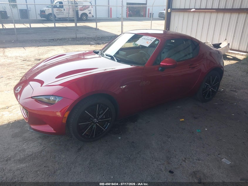 Vin: jm1ndam76r0605869, lot: 46114884, mazda mx-5 miata rf grand touring 20242