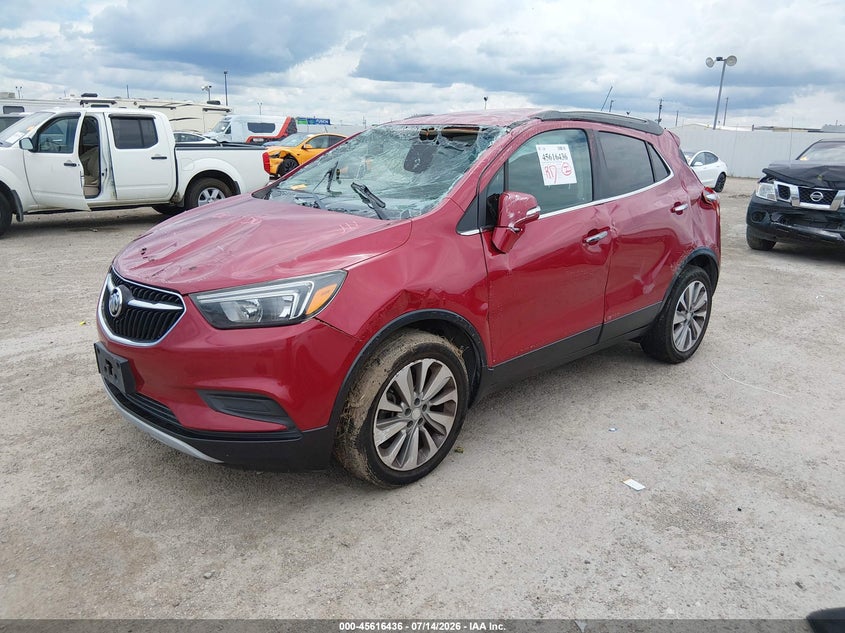 Vin: kl4cjasb5hb157659, lot: 46114886, buick encore preferred 20172