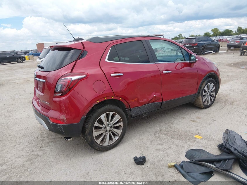 Vin: kl4cjasb5hb157659, lot: 46114886, buick encore preferred 20174