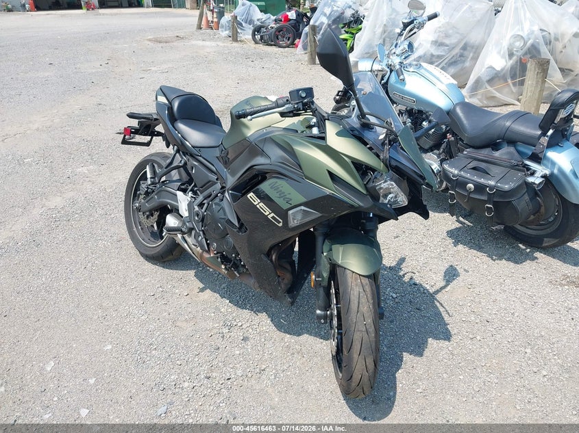 2024 Kawasaki Ex650 P VIN: ML5EXEP10RDAB7862 Lot: 45616463