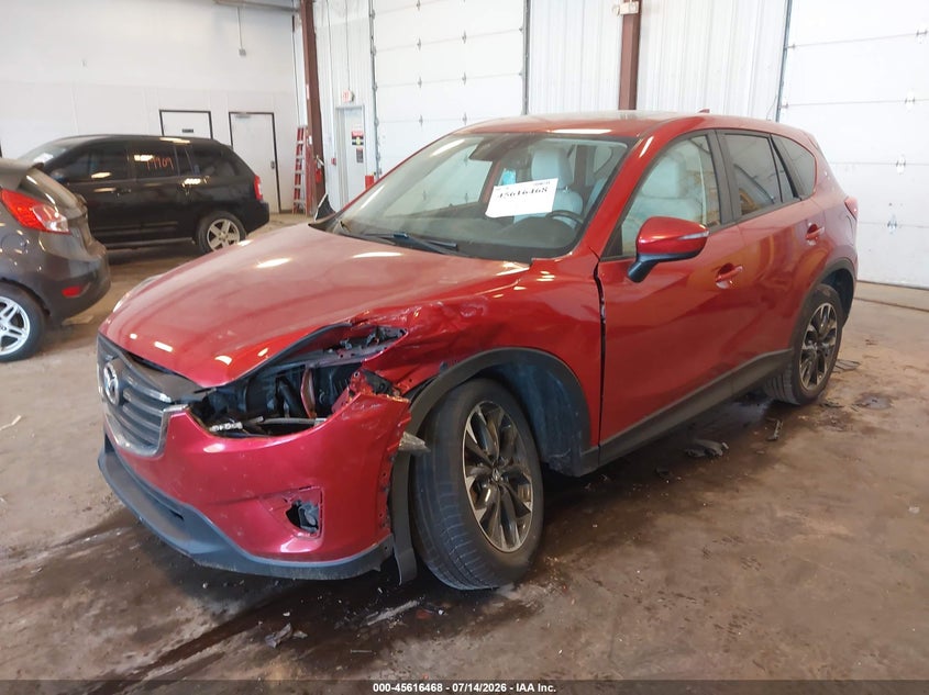 Vin: jm3ke4dy5g0728528, lot: 46114917, mazda cx-5 grand touring 20162