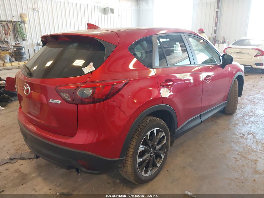 Vin: jm3ke4dy5g0728528, lot: 46114917, mazda cx-5 grand touring 20164