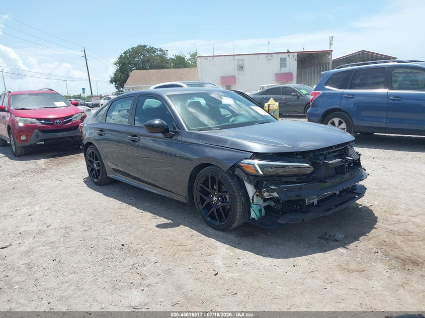 2025 Honda Civic Sport, Левый зад, IAAI, VIN 2HGFE2F53SH504620