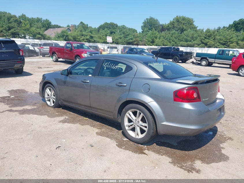 Vin: 1c3cdzcb1dn502225, lot: 46115054, dodge avenger sxt 20133