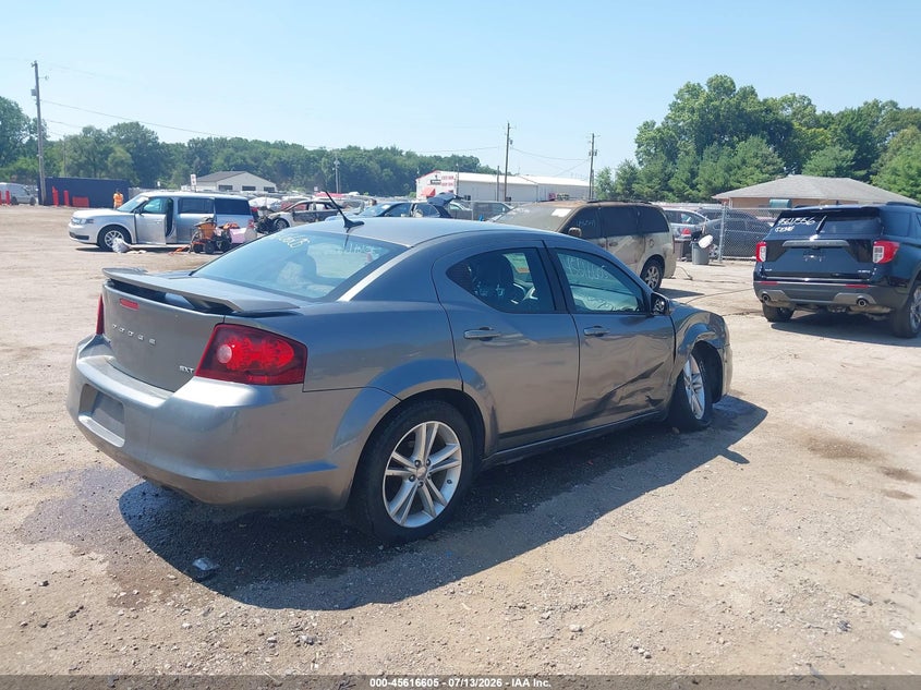 Vin: 1c3cdzcb1dn502225, lot: 46115054, dodge avenger sxt 20134