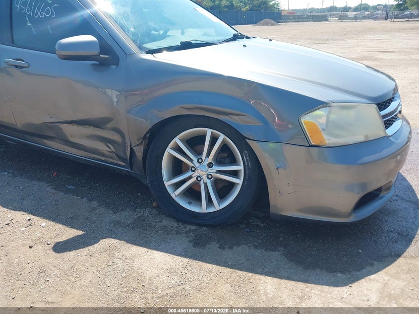 2013 Dodge Avenger Sxt VIN: 1C3CDZCB1DN502225 Lot: 45616605
